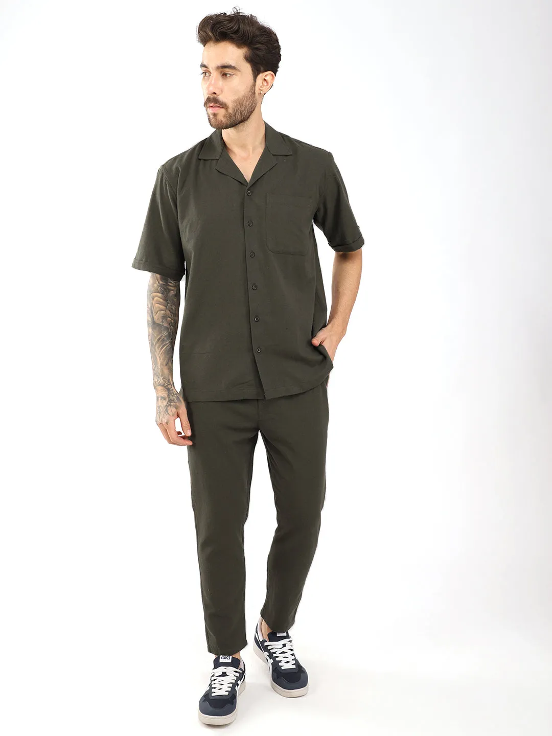 Quadox Olive Co-ord Set