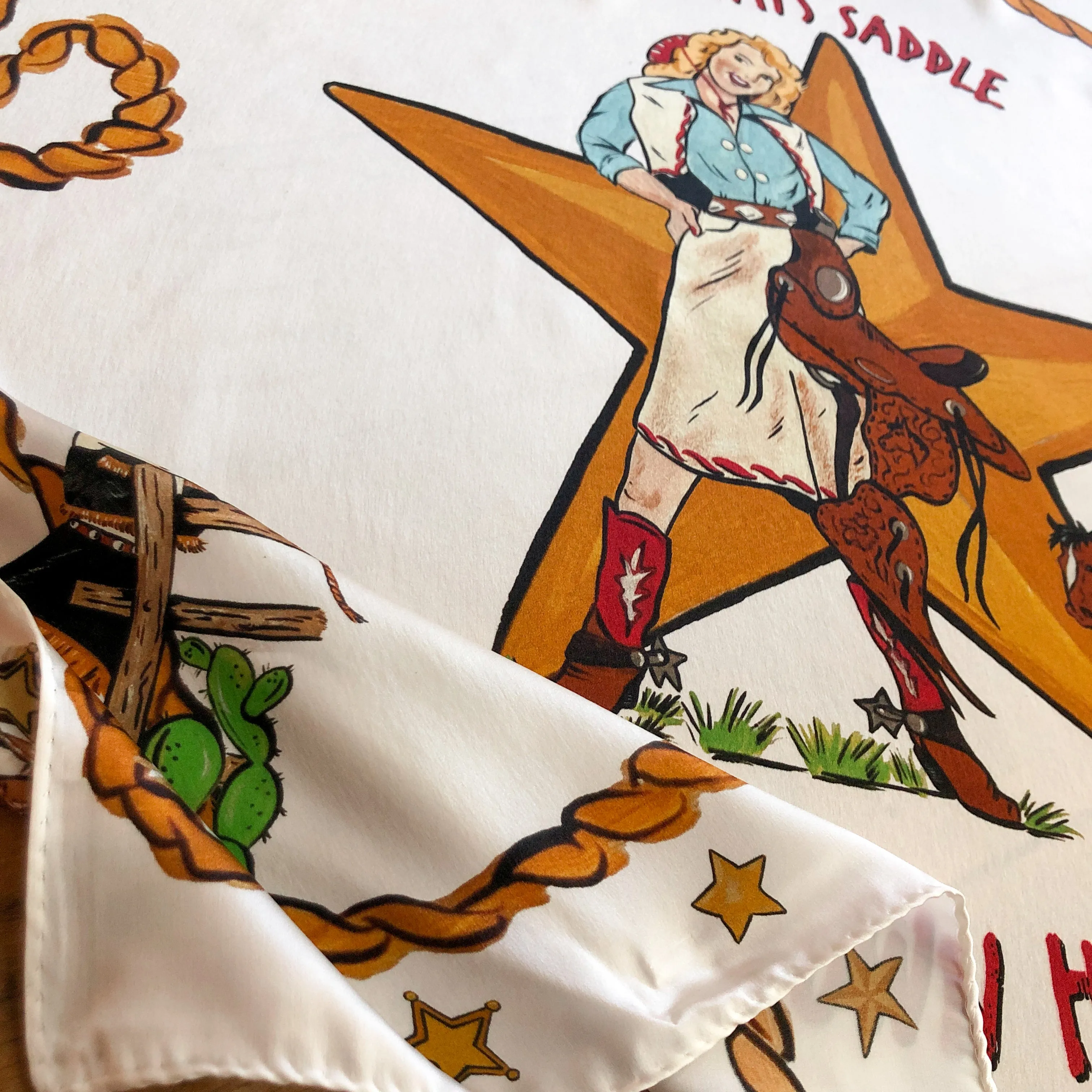 Saddle Your Own Horse Neck Scarf {Off-White}