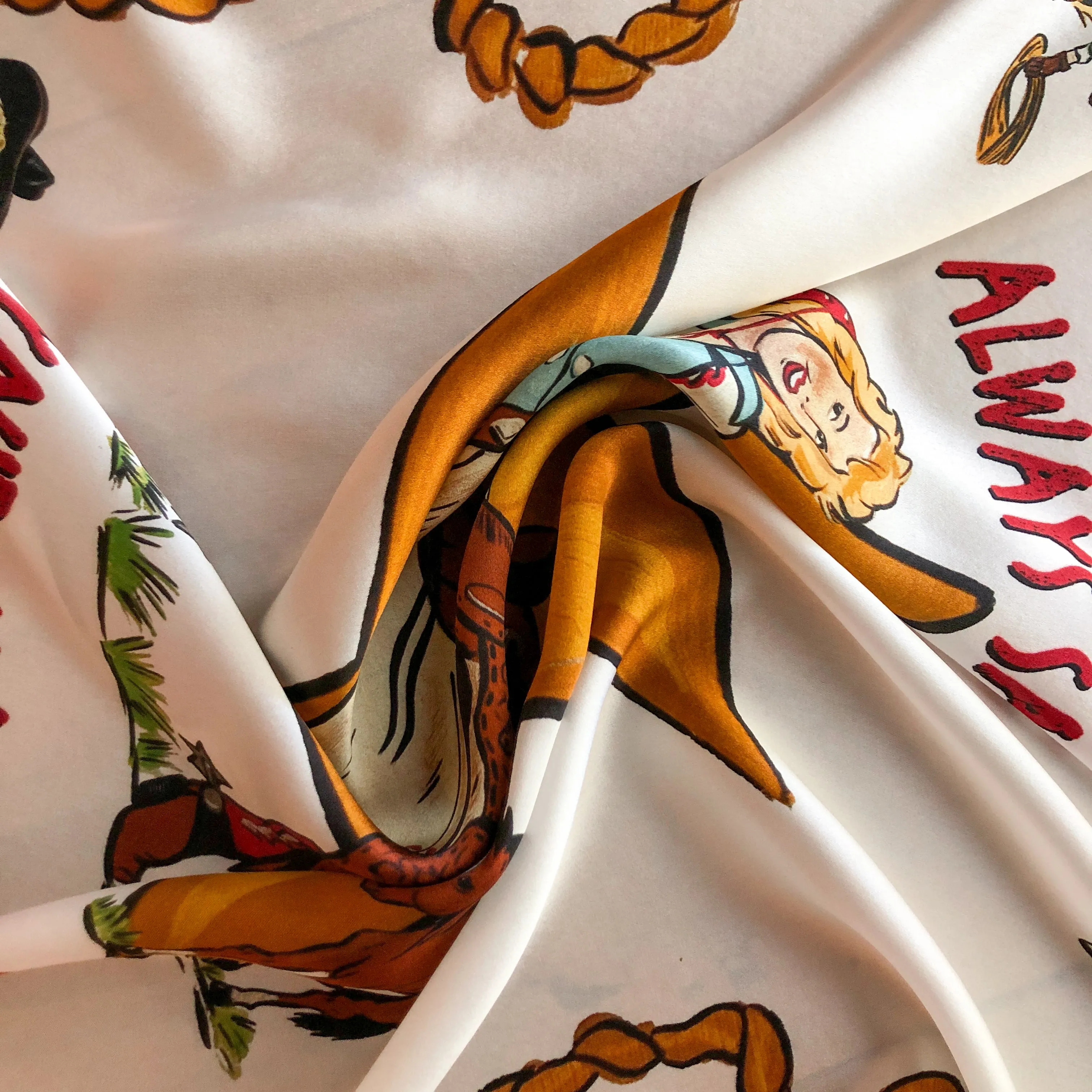 Saddle Your Own Horse Neck Scarf {Off-White}