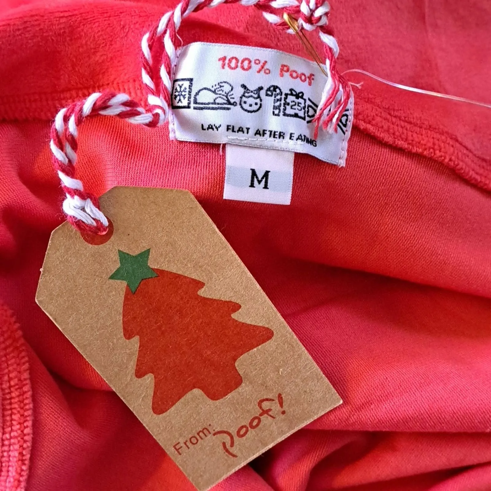 Santa Clause Full Zip Jumpsuit Medium