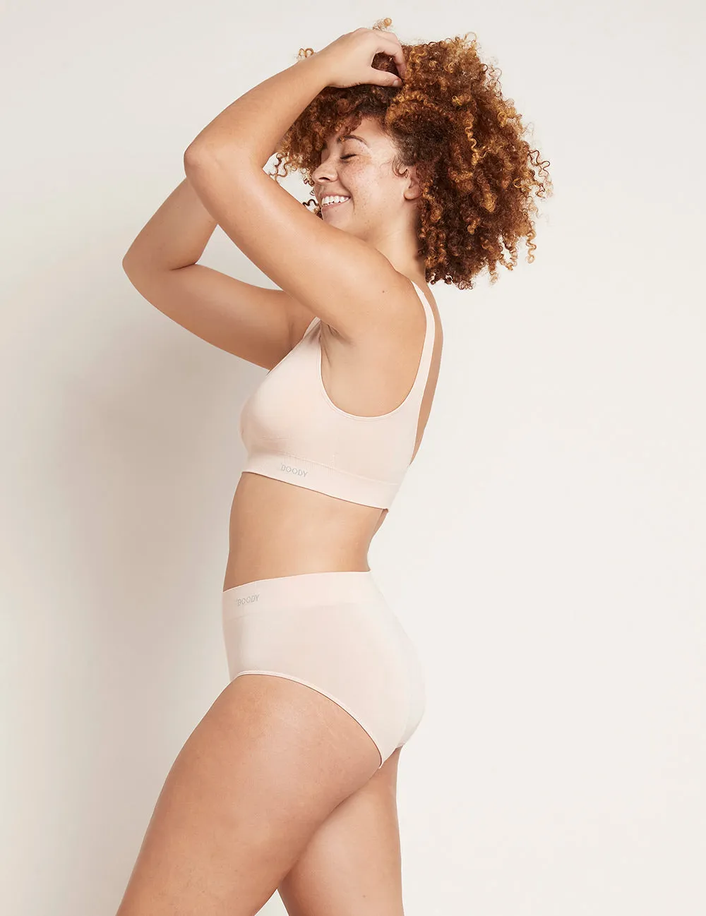 Shaper Crop Bra - Nude