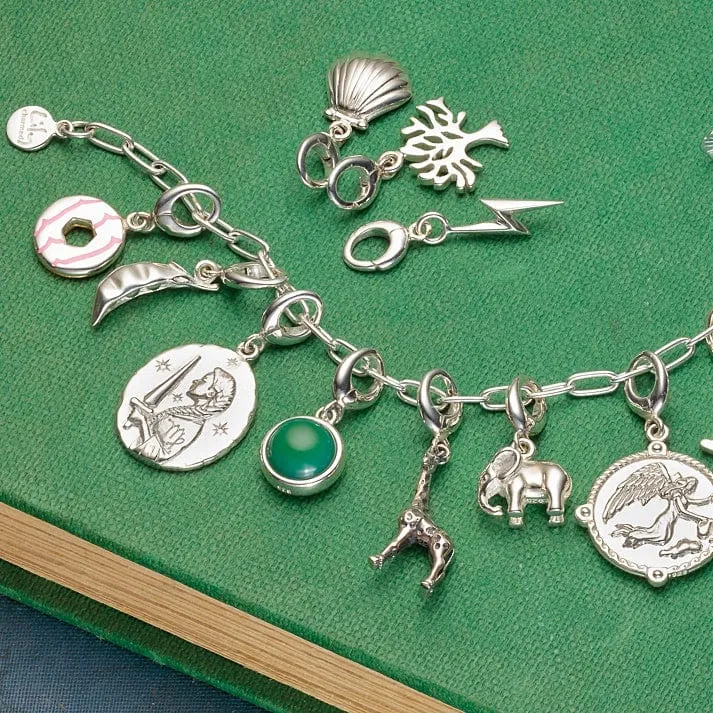 Silver Giraffe Charm