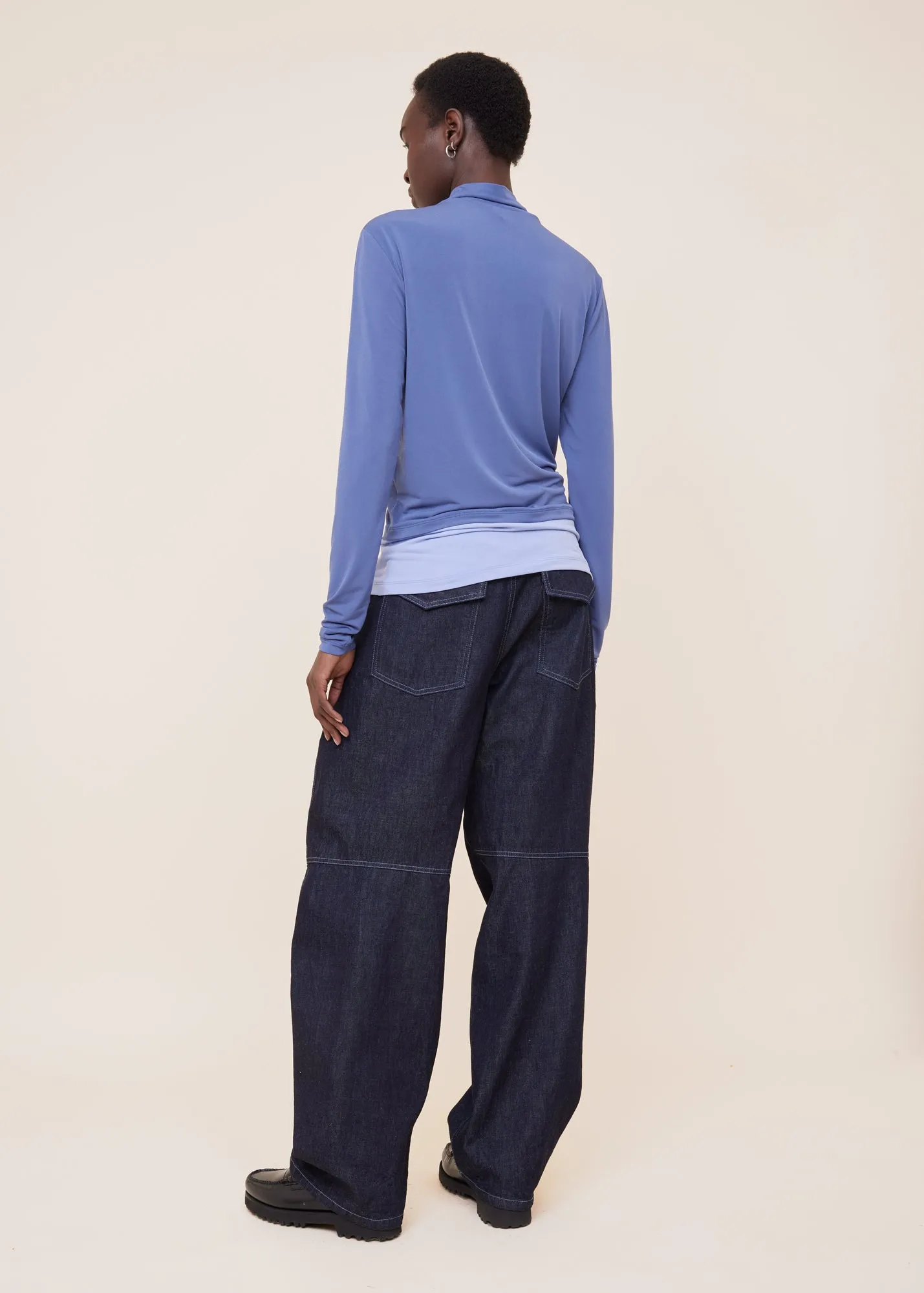 Tricot longsleeve colour block