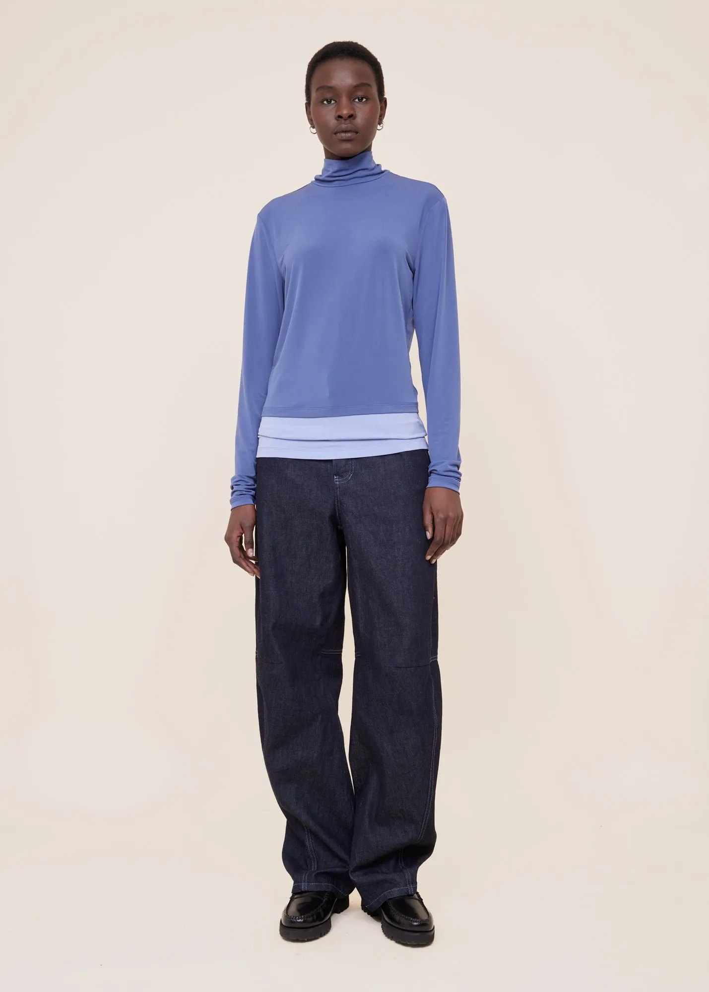 Tricot longsleeve colour block