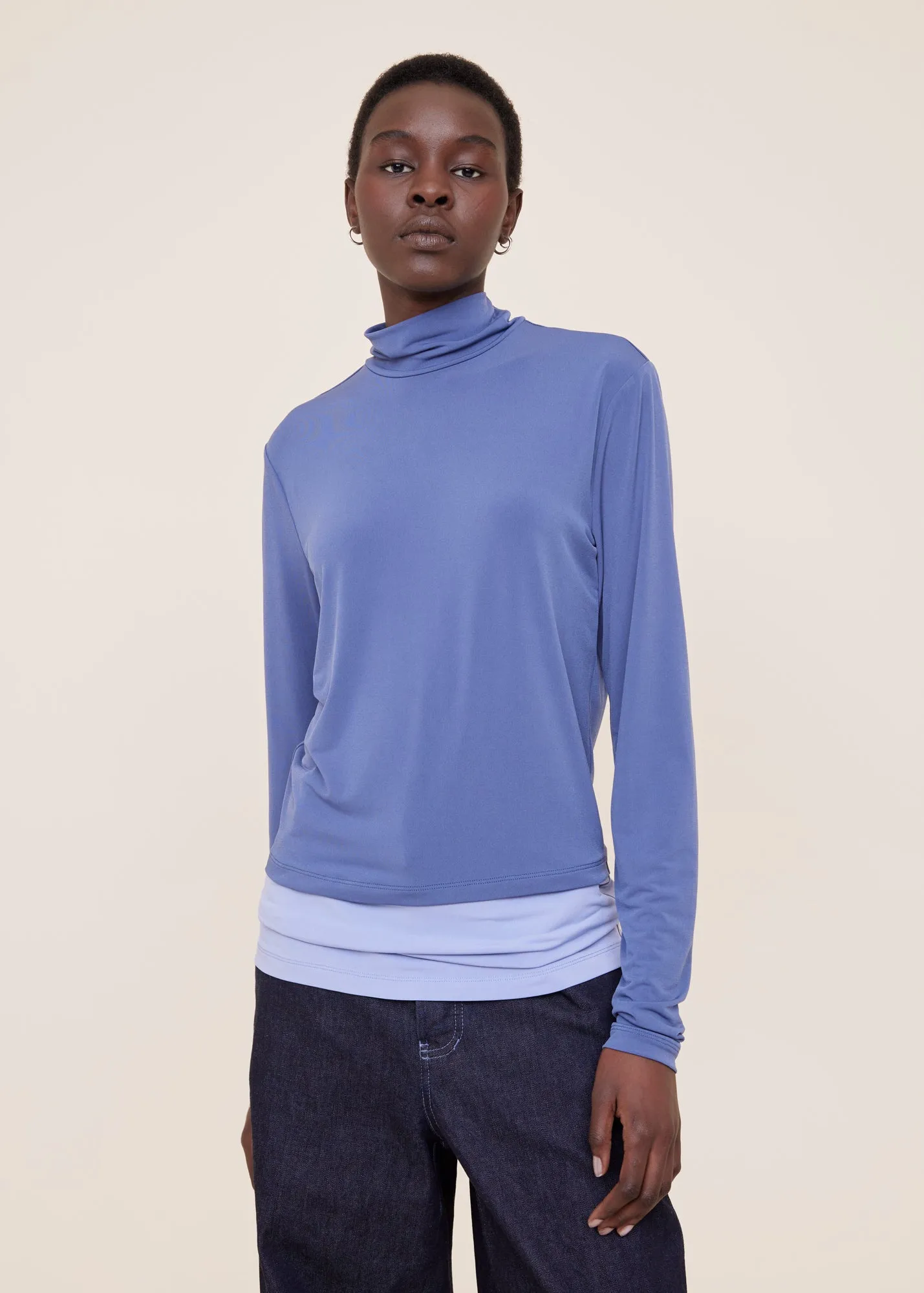 Tricot longsleeve colour block