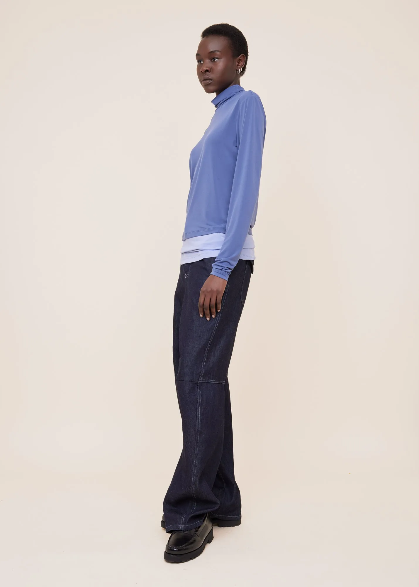 Tricot longsleeve colour block